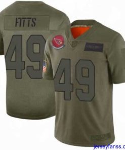 Premium Nike Arizona Cardinals 49 Kylie Fitts Limited 2019 Salute To Sercie Vapor Untouchable Jersey