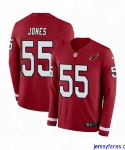 Gorgeous Nike Arizona Cardinals 55 Chandler Jones Limited Red Therma Long Sleeve NFL Jersey
