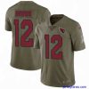 Fantastic Nike Cardinals #12 John Brown Olive Stitched NFL Limited 2017 Salute to Service Jersey