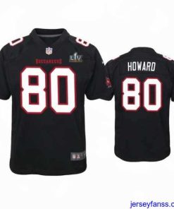 Stylish O.J. Howard Buccaneers Black Super Bowl Lv Game Fashion Jersey