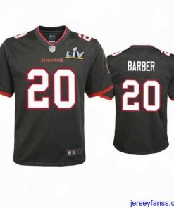 Outstanding Ronde Barber Buccaneers Pewter Super Bowl Lv Game Jersey