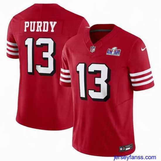 Amazing San Francisco 49ers 13 Brock Purdy 2023 F.U.S.E New Red Vapor Untouchable Limited Stitched Football 2024 Super Bowl LVIII Jersey