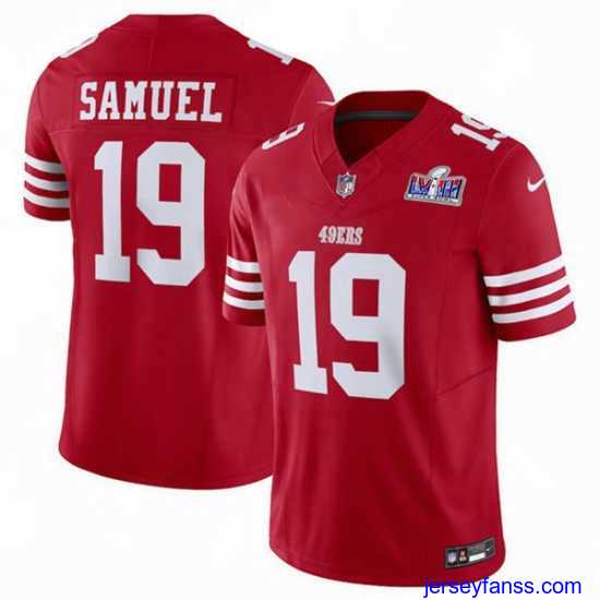 Premium San Francisco 49ers 19 Deebo Samuel Red 2023 F.U.S.E Vapor Untouchable Limited Stitched Football 2024 Super Bowl LVIII Jersey