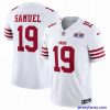 Premium San Francisco 49ers 19 Deebo Samuel White Throwback 2023 F.U.S.E  Vapor Untouchable Limited Stitched Football 2024 Super Bowl LVIII Jersey