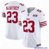 Premium San Francisco 49ers 23 Christian McCaffrey White 2023 F.U.S.E  Vapor Untouchable Limited Stitched Football 2024 Super Bowl LVIII Jersey