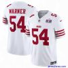 Stylish San Francisco 49ers 54 Fred Warner White 2023 F.U.S.E  Vapor Untouchable Limited Stitched Football 2024 Super Bowl LVIII Jersey