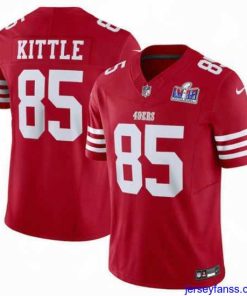 Premium San Francisco 49ers 85 George Kittle Red 2023 F.U.S.E  Vapor Untouchable Limited Stitched Football 2024 Super Bowl LVIII Jersey