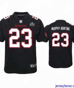 Exclusive Sean Murphy Bunting Buccaneers Black Super Bowl Lv Game Fashion Jersey