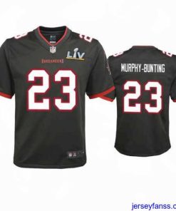 Impressive Sean Murphy Bunting Buccaneers Pewter Super Bowl Lv Game Jersey