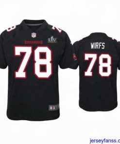 Gorgeous Tristan Wirfs Buccaneers Black Super Bowl Lv Game Fashion Jersey