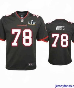 Fantastic Tristan Wirfs Buccaneers Pewter Super Bowl Lv Game Jersey