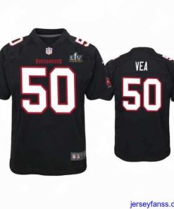 Stylish Vita Vea Buccaneers Black Super Bowl Lv Game Fashion Jersey