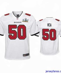 Stylish Vita Vea Buccaneers White Super Bowl Lv Game Jersey