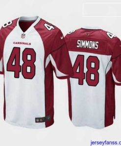 Gorgeous isaiah simmons arizona cardinals white game jersey