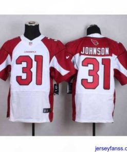 Premium nike nfl jerseys arizona cardinals 31 johnson white[Elite][johnson]