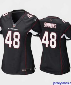 Amazing isaiah simmons arizona cardinals black game jersey